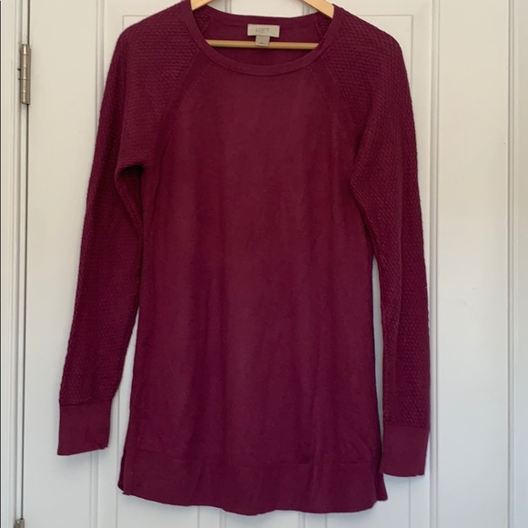 Dark magenta Ann Taylor sweater - Picture 1 of 5